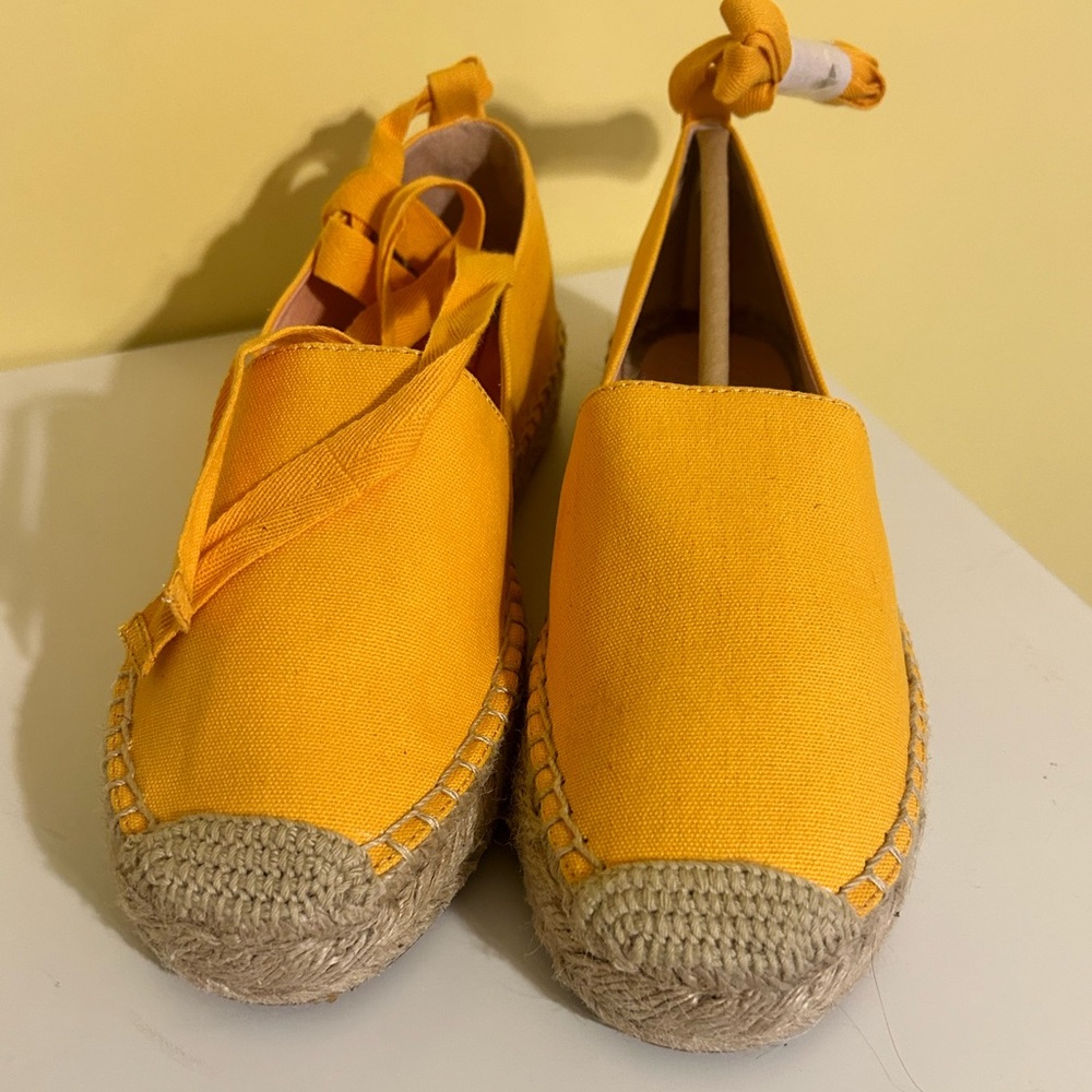 New Never Worn, J. Crew Yellow Espadrilles